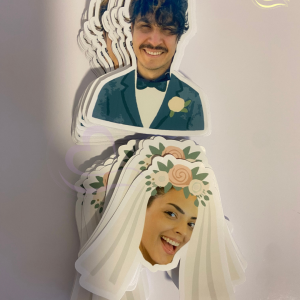 Adhesivos Vinil Pareja Novios 6 Pack